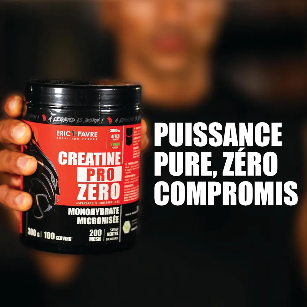 PURE CREATINE MONOHYDRATE Pro Zero - Cr atine de Qualit Micronis e - Effort Intense - Boost les Performances - Dissolution Compl te - Lot de 2 - Laboratoire Fran ais Eric Favre Neutre 790 g - product information 3