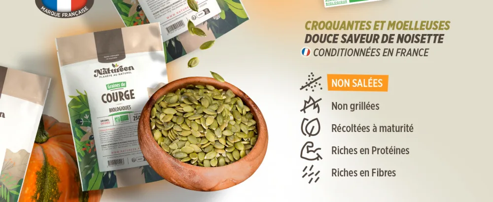 Graines de Courge Bio - 1kg (Cucurbita pepo) - product information 2