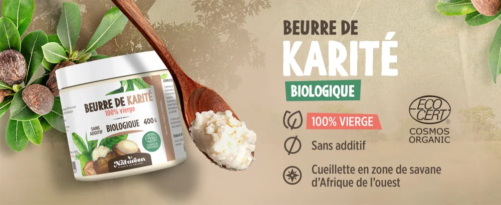 Beurre de Karit Bio AB 100 g - Qualit alimentaire -100% V g tal - Sans Additifs - Cheveux - Corps - Visage - Pur - V gan - product information 7
