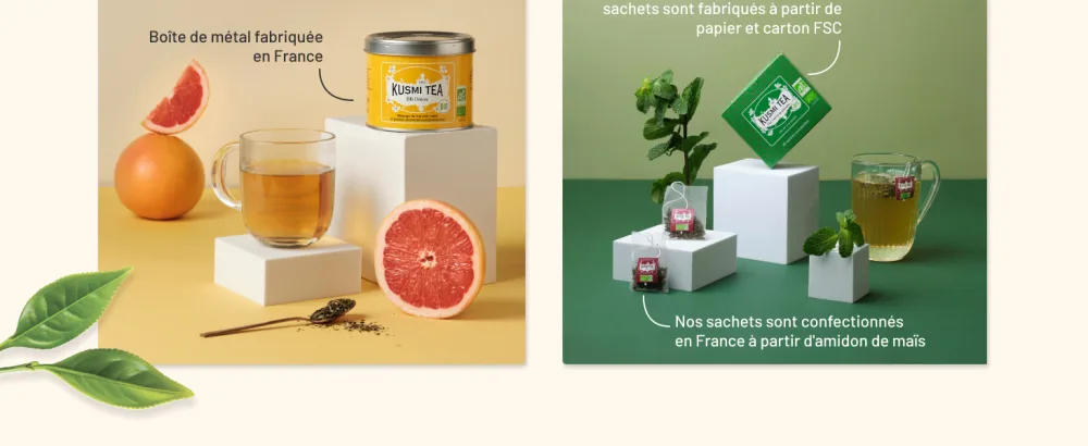 Kusmi Tea Coffret de th en sachet Les Essentiels 24 Sachets Mousseline - product information 4