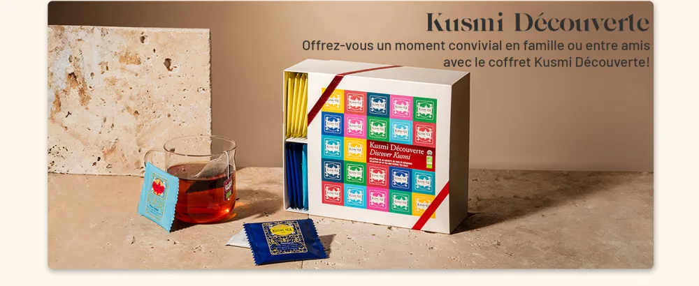 Kusmi Tea Coffret de th en sachet Les Essentiels 24 Sachets Mousseline - product information 6
