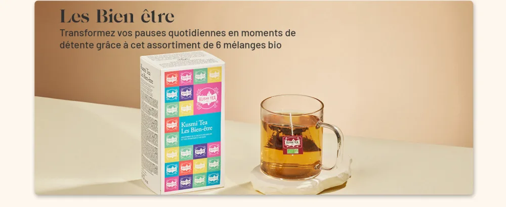 Kusmi Tea Coffret de th en sachet Les Essentiels 24 Sachets Mousseline - product information 7