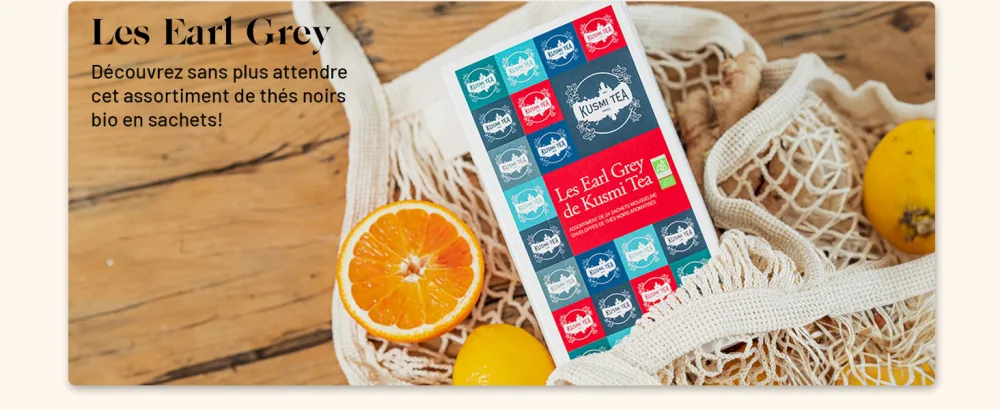 Kusmi Tea Coffret de th en sachet Les Essentiels 24 Sachets Mousseline - product information 9