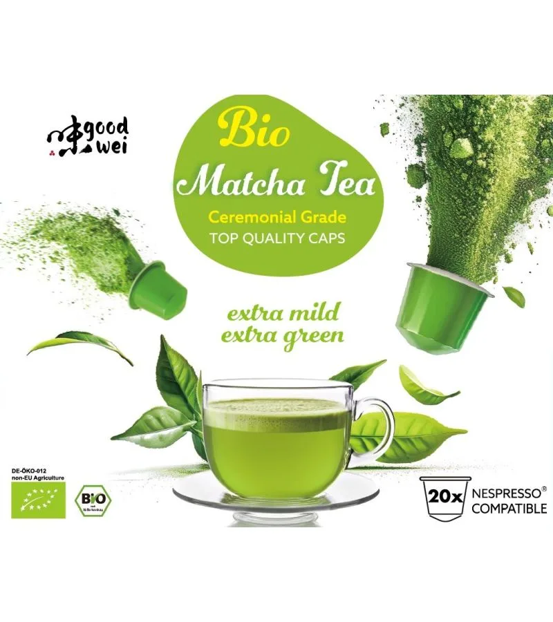Goodwei Th Matcha BIO C r monie Japonais "Chado" | Poudre de th vert Qualit C r moniale 40g - product information 2
