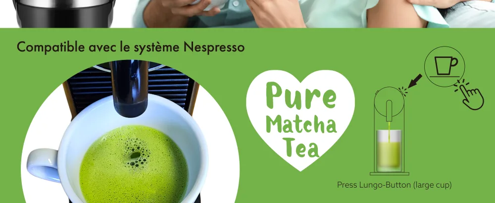 Goodwei BIO Capsules th Matcha de qualit c r monie compatibles avec Nespresso * | 20 pi ces | Th vert biologique - product information 4