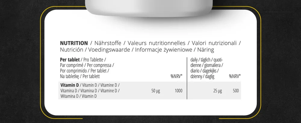 Vitamine D3 CYB 2000 UI - 50 g de vitamine D3 pure forte dose - 365 comprim s v g tariens - product information 4
