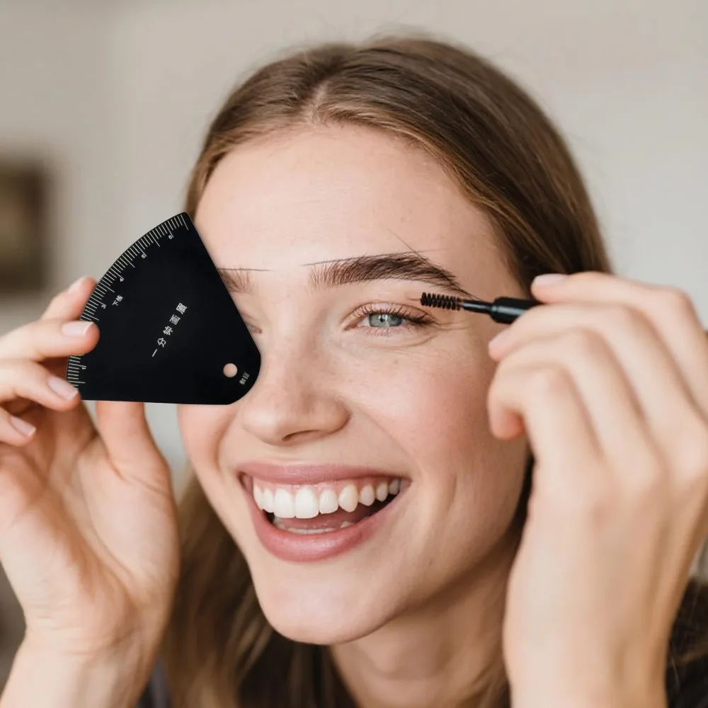 Brow Mapping - Gabarit R gle Sourcils pour Forme et Modelage - Guide de Modelage et Mesure Precis | Stencil de Maquillage pour D butantes a Domicile - product information 1