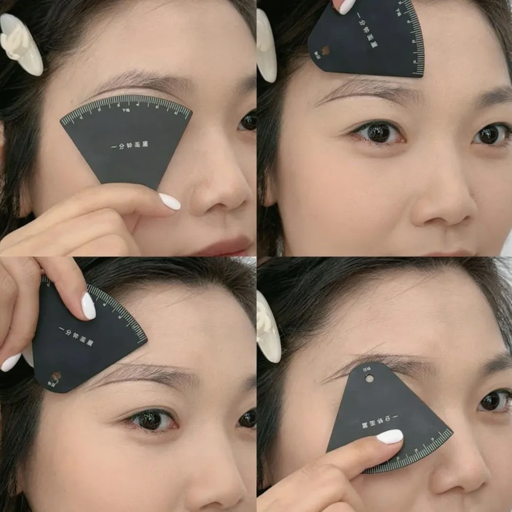 Brow Mapping - Gabarit R gle Sourcils pour Forme et Modelage - Guide de Modelage et Mesure Precis | Stencil de Maquillage pour D butantes a Domicile - product information 3