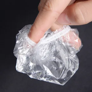 100 PCS Disposable Soft and Environment-friendly Plastic Transparent Hairdressing Ear Caps Coloring Waterproof Ear Cover Shield Protector Elastic Shower Ear Caps for Salon Home Use - product information 3