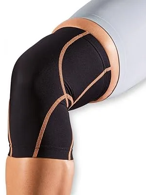 Amazon Brand - Solimo Copper Knee Sleeve  One Size - Solimo Copper Knee