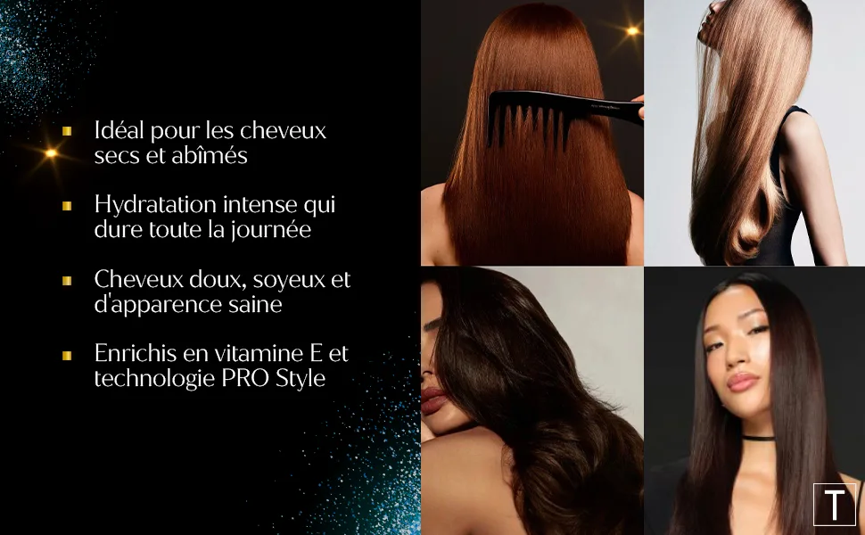 TRESemm Rich Moisture Shampooing et Apr s-shampooing pour cheveux secs et ab m s 400 ml + 400 ml - product information 2