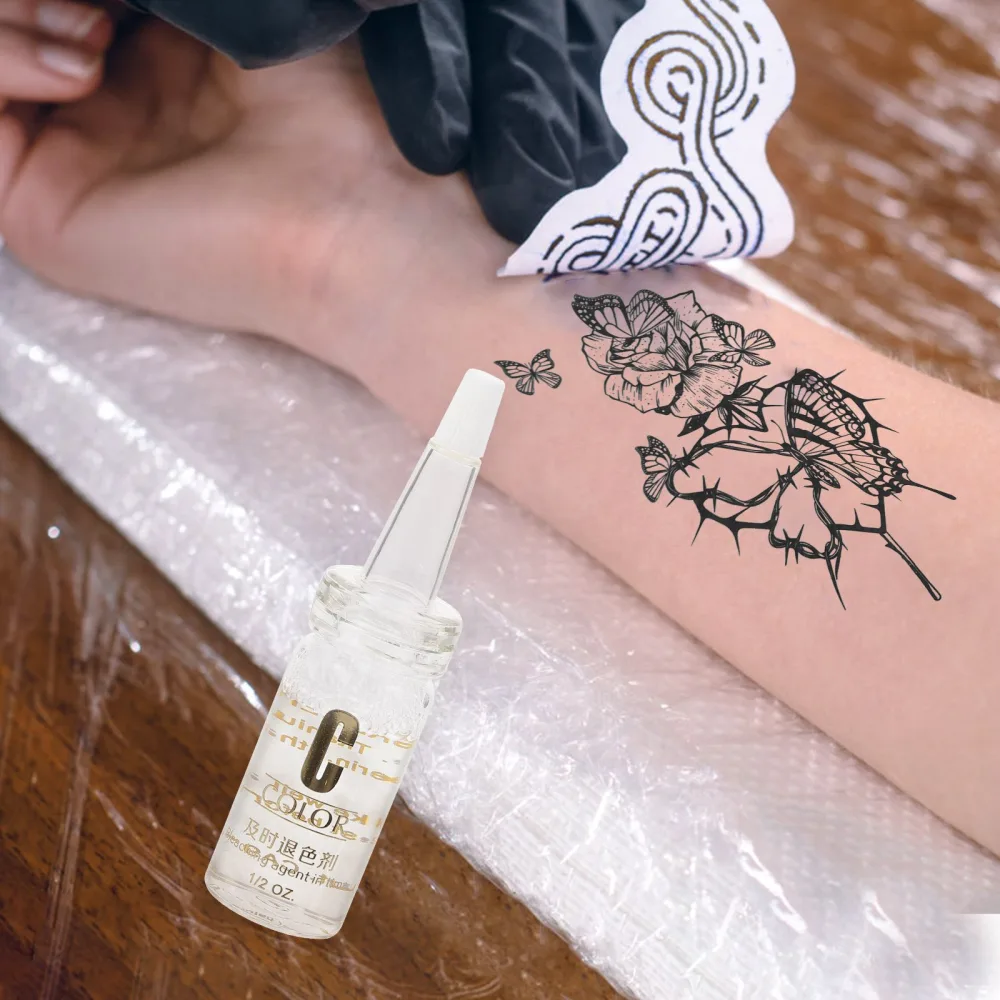 BESTYASH Solution de Correction Liquide Tatouage Sourcils 1 Flacon Usage Professionnel Polyvalent pour Erreurs Microblading et Tatouage Corporel Peau Sensible sans Irritation - product information 1
