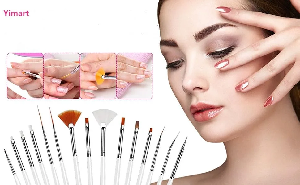 Yimart  20PCS Nail Art Design Dotting Painting Drawing Polish Brush Pen Tools - product information 1