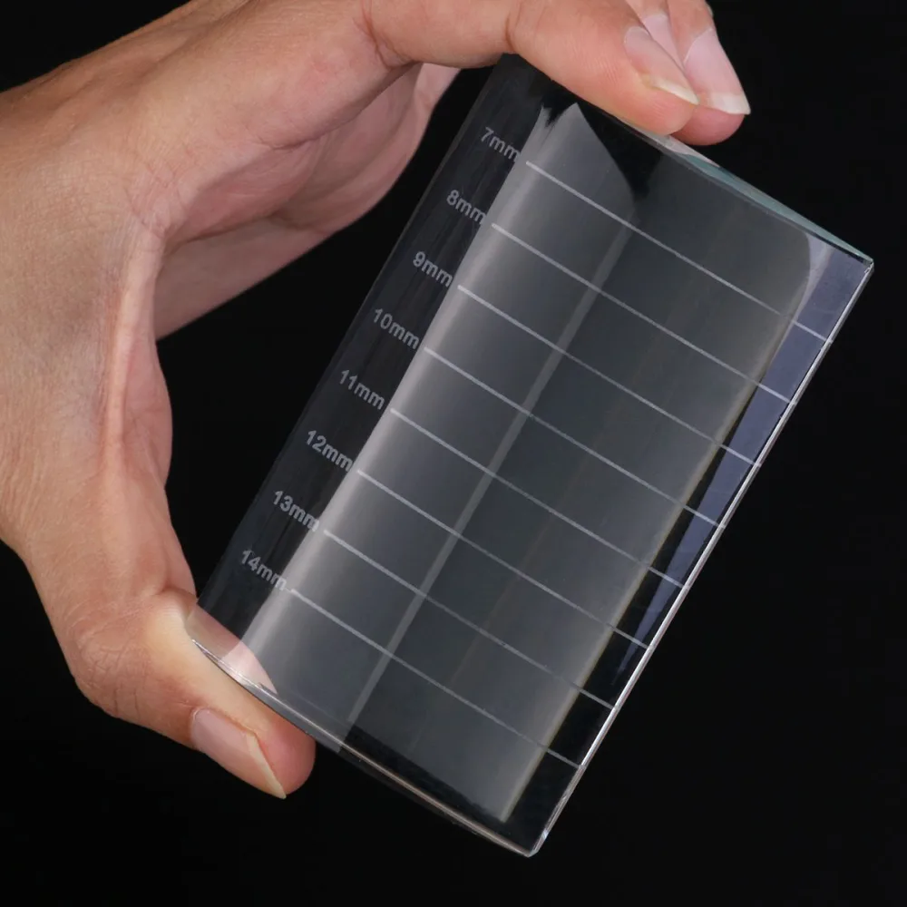 BESTYASH Support Verre pour Palette de Colle Adh sive pour Extensions de Cils et Sourcils Outil de Maquillage avec Rainure pour Patch - product information 1