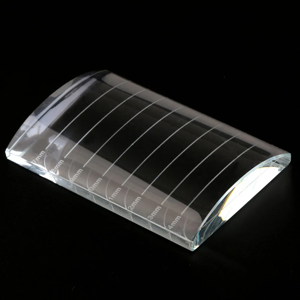 BESTYASH Support Verre pour Palette de Colle Adh sive pour Extensions de Cils et Sourcils Outil de Maquillage avec Rainure pour Patch - product information 4