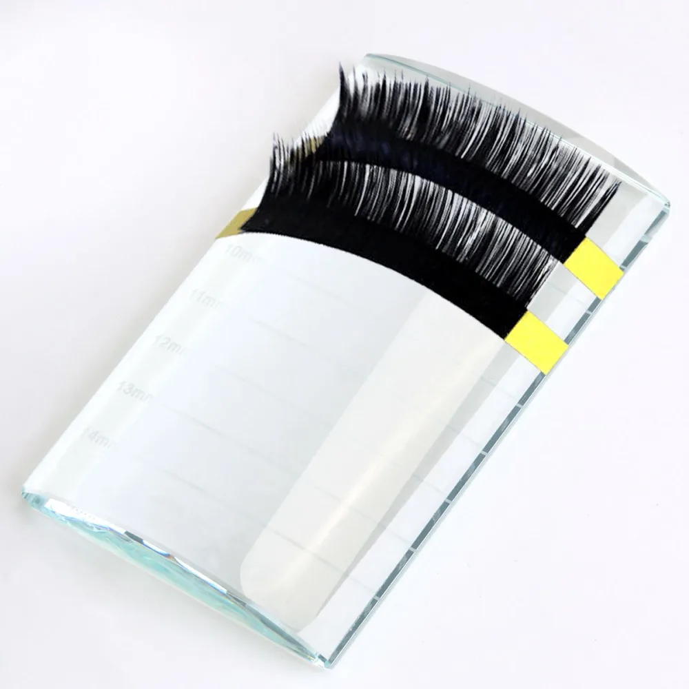BESTYASH Support Verre pour Palette de Colle Adh sive pour Extensions de Cils et Sourcils Outil de Maquillage avec Rainure pour Patch - product information 5