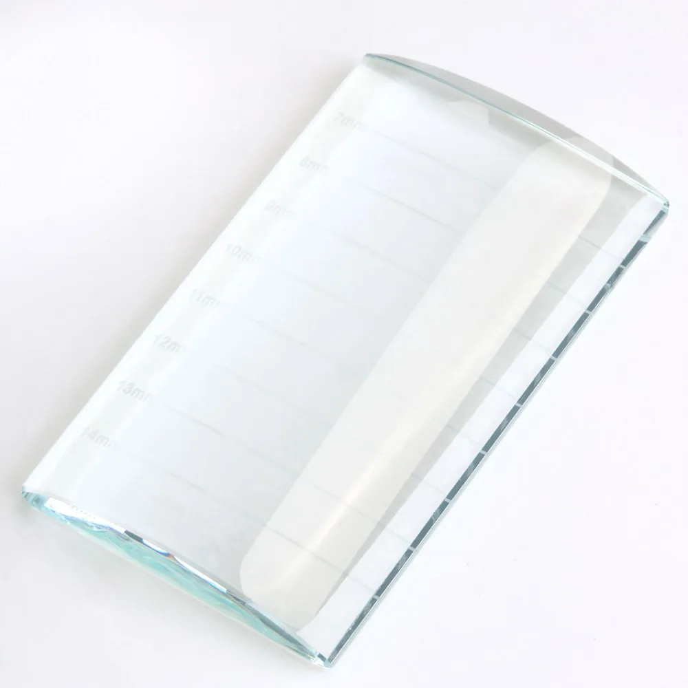 BESTYASH Support Verre pour Palette de Colle Adh sive pour Extensions de Cils et Sourcils Outil de Maquillage avec Rainure pour Patch - product information 6