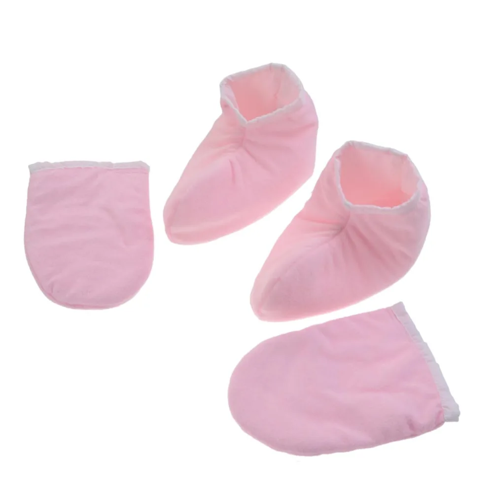 Healvian 2 Paires Prot ge-mains Paraffine pour Bain Isolants Lavables pour Soins Thermiques Mains Rose - product information 2