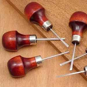 E C Lyons Intaglio Set B (6 Tools) Etching Burnisher Twisted Scriber Scraper Elliptic Tint Burin - uj ramelson