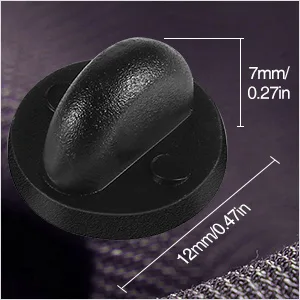 eBoot Tie Tacks Blank Pins with PVC Rubber Pin Backs (50) - product information 2