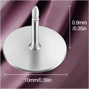 eBoot Tie Tacks Blank Pins with PVC Rubber Pin Backs (50) - product information 3