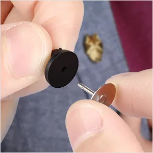 eBoot Tie Tacks Blank Pins with PVC Rubber Pin Backs (50) - product information 4