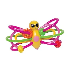 Manhattan Toy Winkel Butterfly Rattle & Sensory Teether Baby Toy - gift for 1 year old; gift for 0-6 month; gift for 0 year old; gift for newborn;infant gift;gifts