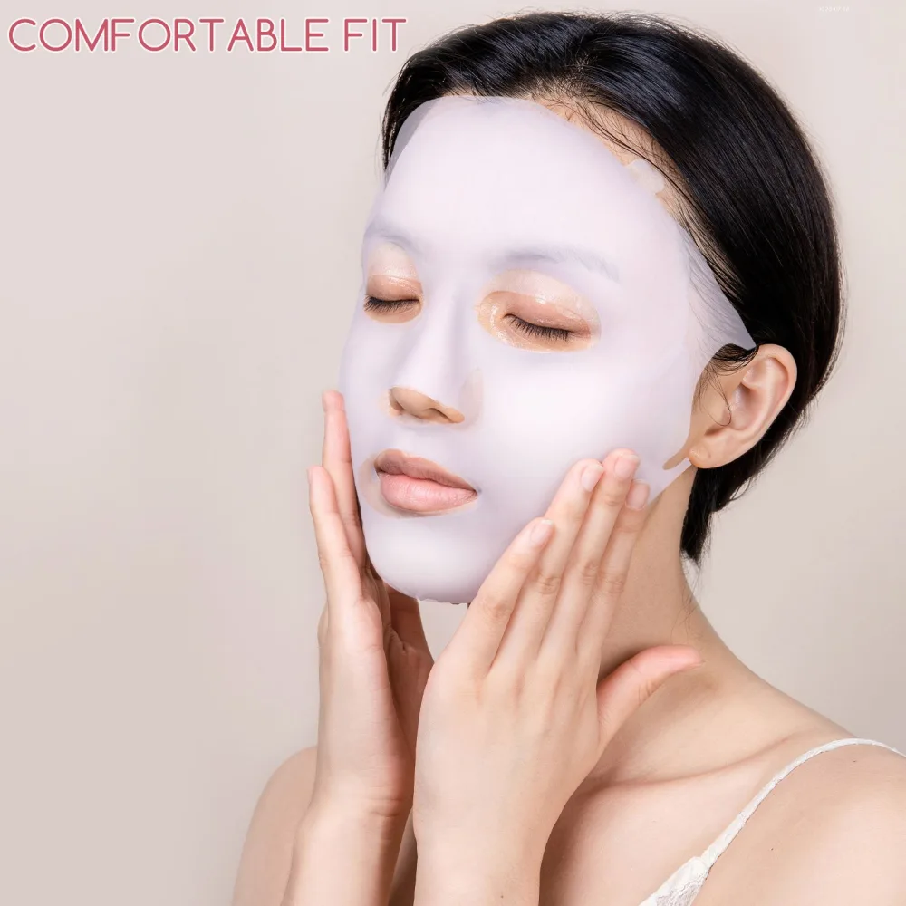 STOBAZA 5pi ces Masque Silicone Visage R utilisable avec Support Lot pour Protection Hydratante et Nettoyage Facile - product information 4