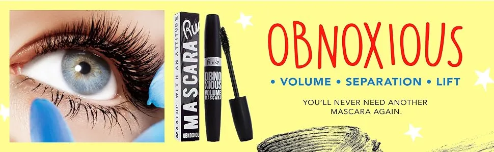Rude - Obnoxious Volume Mascara - obnoxious, mascara, makeup, beauty, lashes, false lashes, rude