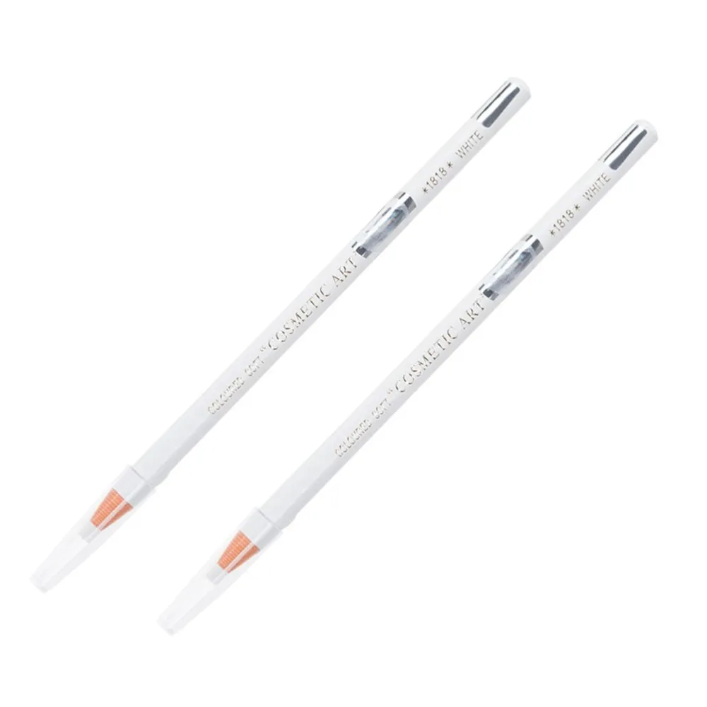 BESTYASH Crayon Sourcils Imperm able Blanc 2 Pi ces Pigmentation Lisse Longue Tenue Maquillage des Yeux Visage Voyage - product information 3