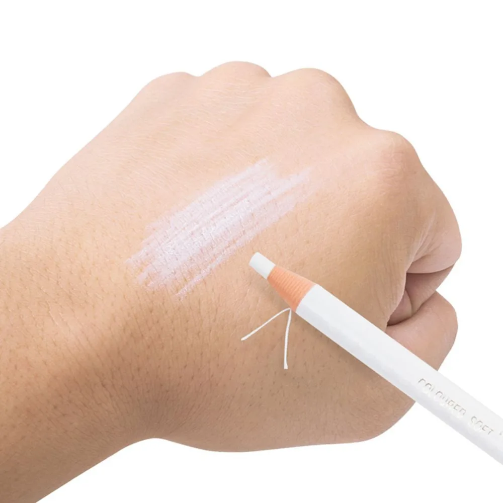 BESTYASH Crayon Sourcils Imperm able Blanc 2 Pi ces Pigmentation Lisse Longue Tenue Maquillage des Yeux Visage Voyage - product information 5