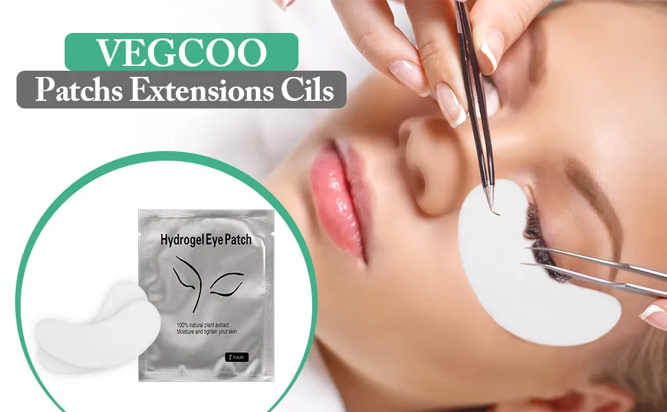 VEGCOO 80 Paires Patchs Pour Extensions de Cils Gel Non Pelucheux pour Teinture Cils Extension Cils (Renard) - product information 1