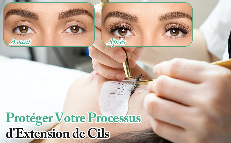 VEGCOO 80 Paires Patchs Pour Extensions de Cils Gel Non Pelucheux pour Teinture Cils Extension Cils (Renard) - product information 8