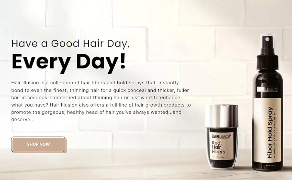 Hair Illusion Hairline Optimizer - website homepage banner