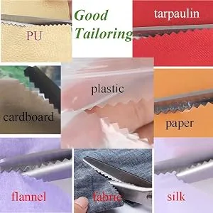 JISTL Green Pinking Shears Comfort Grips Crafts Zig Zag Cut Sewing Scissors Professional Handheld Dressmaking - ZIGZZAG