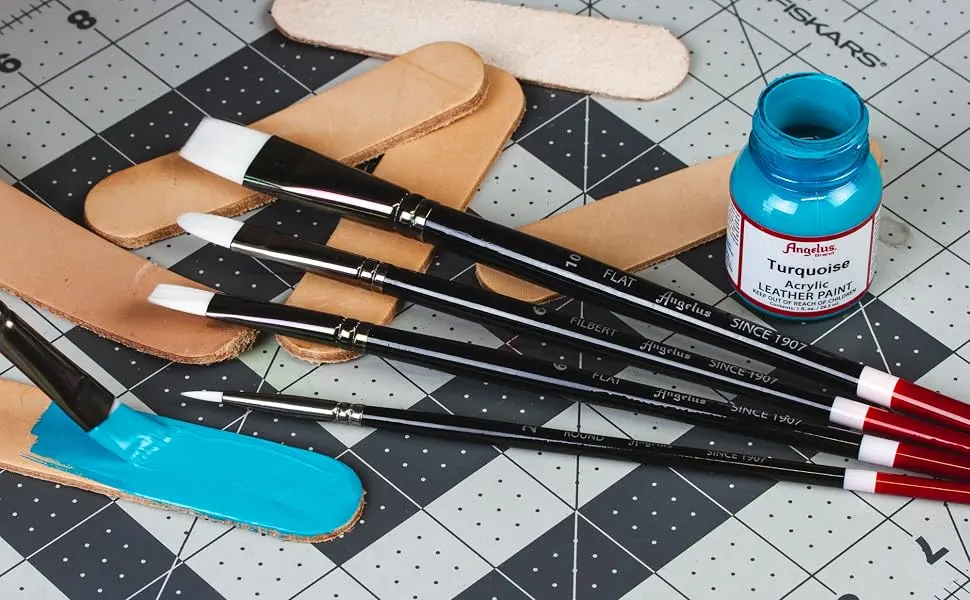 Angelus 5pc Paint Brush Set - Angelus Paint Brush Set