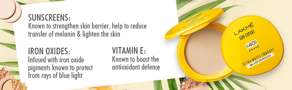 Lakme Sun Expert Ultra Matte SPF 40 PA+++ Compact 7g - product information 3
