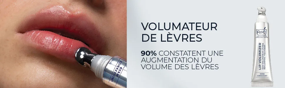 RoC Derm Correxion Lip Volumizer | Volumateur L vres Baume Repulpant l'Acide Hyaluronique & aux Peptides de Collag ne | 10 ml - product information 1