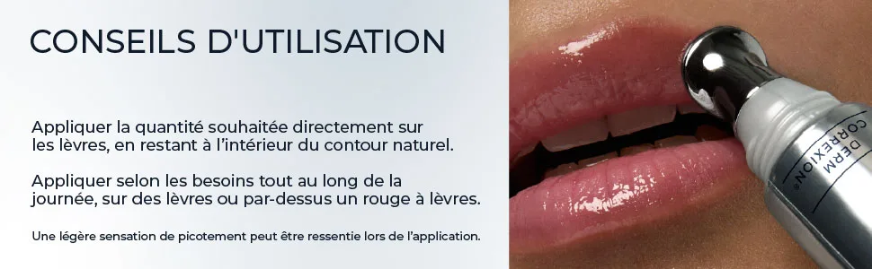 RoC Derm Correxion Lip Volumizer | Volumateur L vres Baume Repulpant l'Acide Hyaluronique & aux Peptides de Collag ne | 10 ml - product information 2