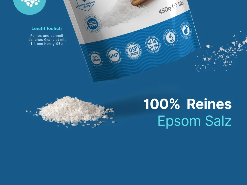 Sels d'Epsom purs | Sel de bain au sulfate de magn sium (5 kg (paquet de 1)) - product information 2