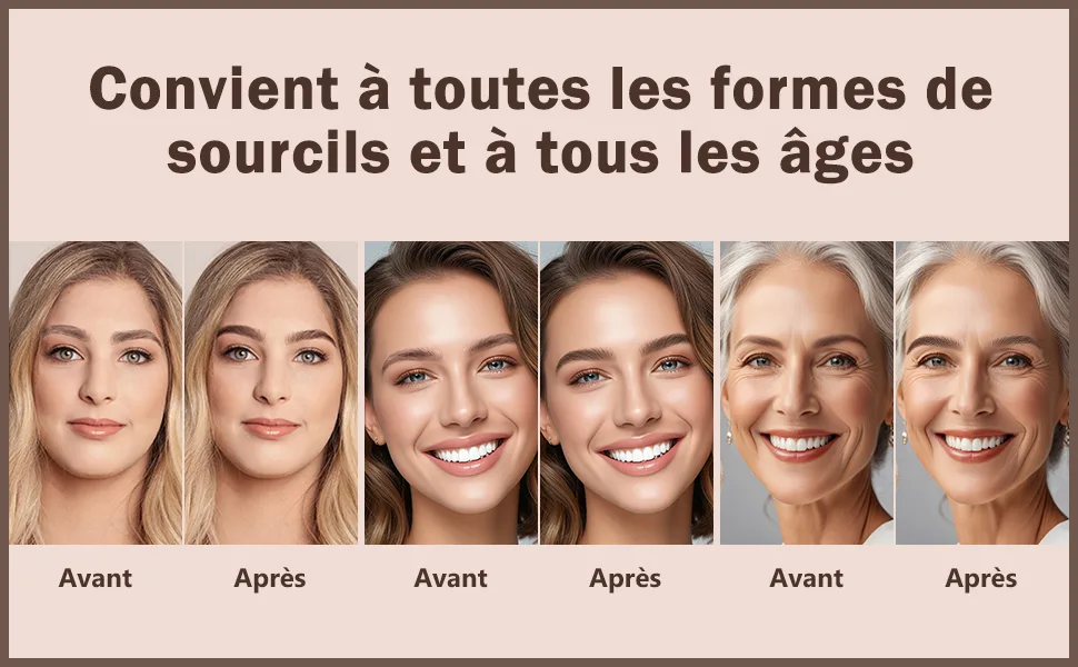 Erinde Crayon Sourcils Microblading 2 en 1 Crayon Sourcils Waterproof Pointe Multi-Ramifications et Pointe Pr cise Maquillage Sourcils Femme Sourcils Naturels et D finis #02 #02 Marron - product information 4