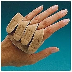 Rolyan Soft Hand-Based Ulnar Deviation Insert for Right Hand  Short Splint Insert for Joint Alignment  Aligns the Knuckle Joints in the Hand and Fingers for Pain Relief and Mobility  Small Small Right Hand - product information 1