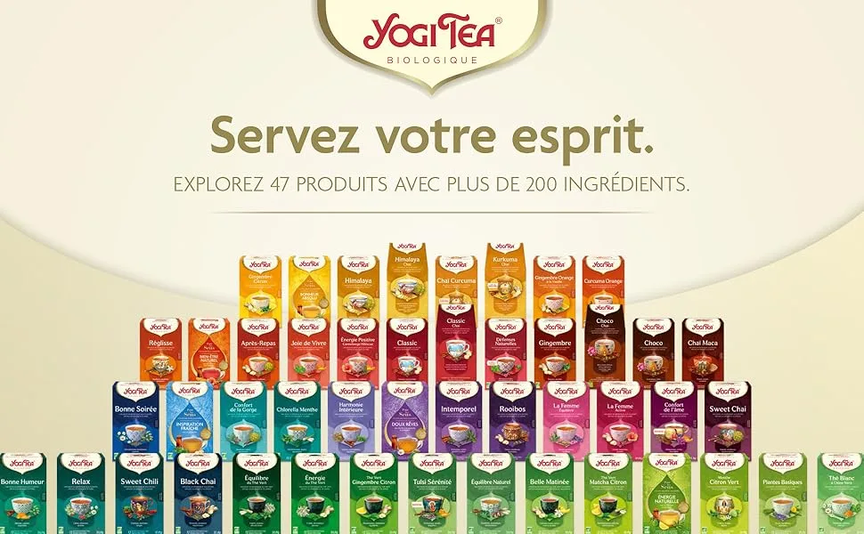 YOGI TEA Choco Bio - Cacao & pices Cha Saveur Chocolat e pic e Bien- tre & Moment Gourmand 17 Sachets - product information 3
