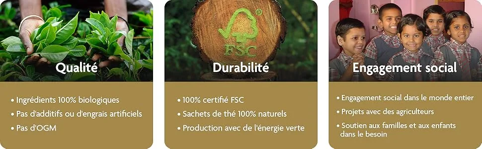 YOGI TEA Choco Bio - Cacao & pices Cha Saveur Chocolat e pic e Bien- tre & Moment Gourmand 17 Sachets - product information 4