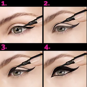 Aesthetica Felt Tip Liquid Eyeliner Pen - Fast-drying Waterproof & Smudge Proof Eye Liner (Jet Black) - product information 4