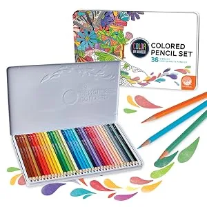 MindWare Color by Number Mystery Mosaics: (Book 1) - 36pc Color By Number Pencils