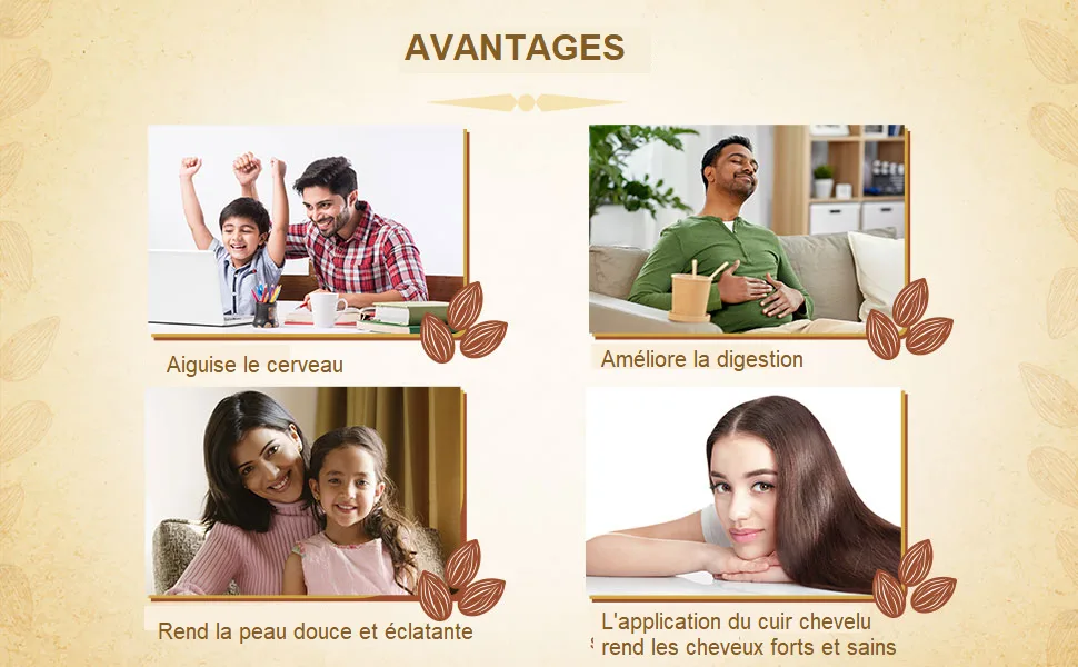Dabur Badam Tail - 100% Pure Almond Oil - 50 ml - product information 2