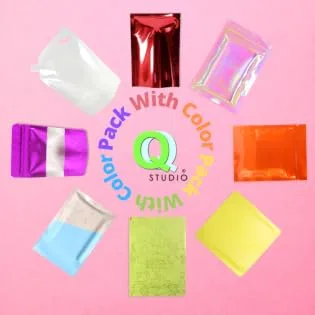 QQ Studio 200 PCS Metallic Mylar Foil Open Top Sealable Bags (6x9cm (2.3x3.5)  Silver) - QQ Studio
