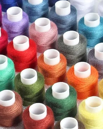 Sewing Thread - 24 Polyester Threads for Hand Stitching  Quilting & Sewing Machine - Set of 1000 yds Per Spool - 20 Colors Plus 2 x White & 2 x Black Classic - Sewing Threads Set 36