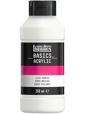Liquitex BASICS Gloss Varnish  250ml (8.4oz) Bottle 8.4-oz Gloss Varnish - gloss varnish
